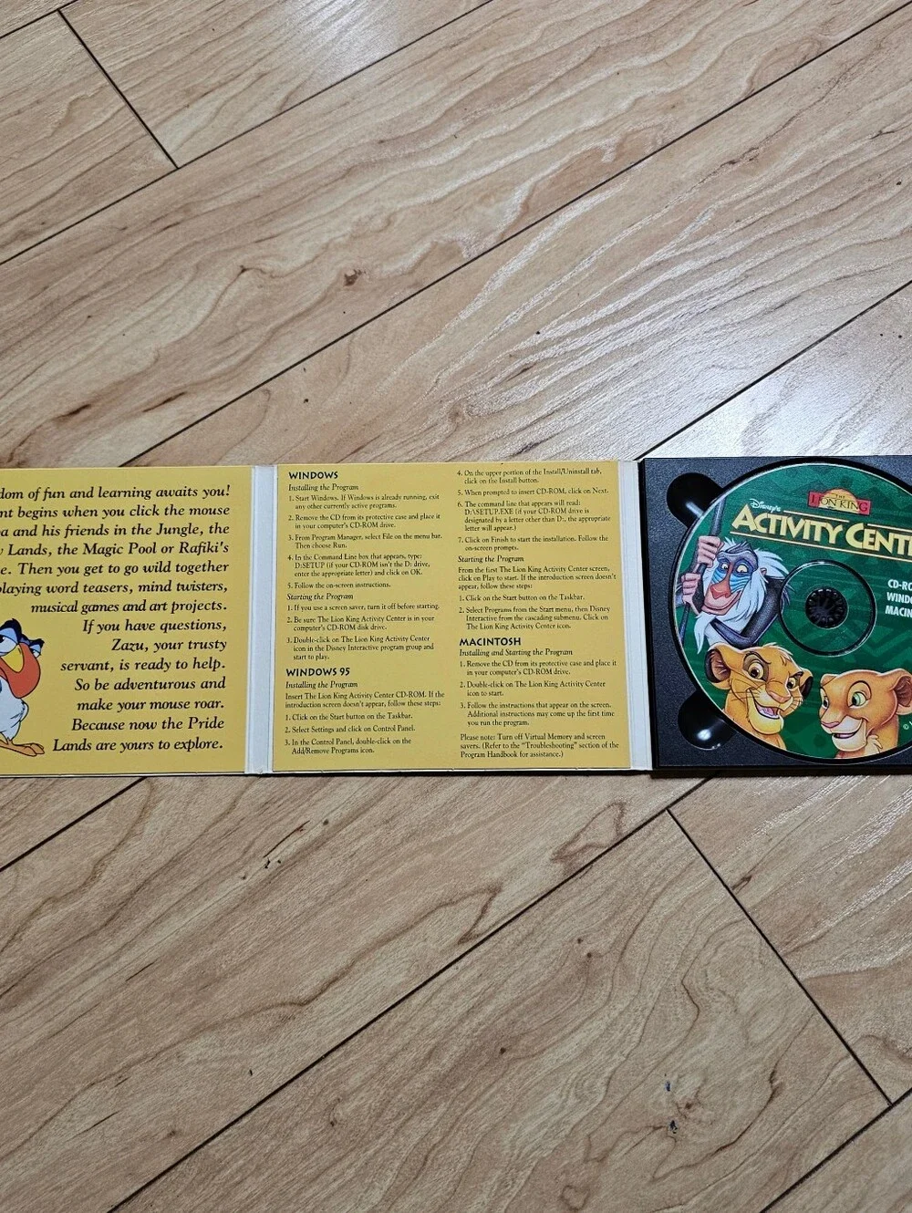 Disney's The Lion King Activity Center PC Mac CD-ROM Windows Macintosh Kids Game